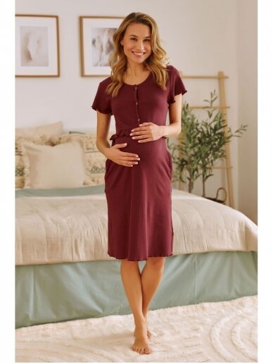 Nightwear for pregnant and nursing women,  sangria DN  4