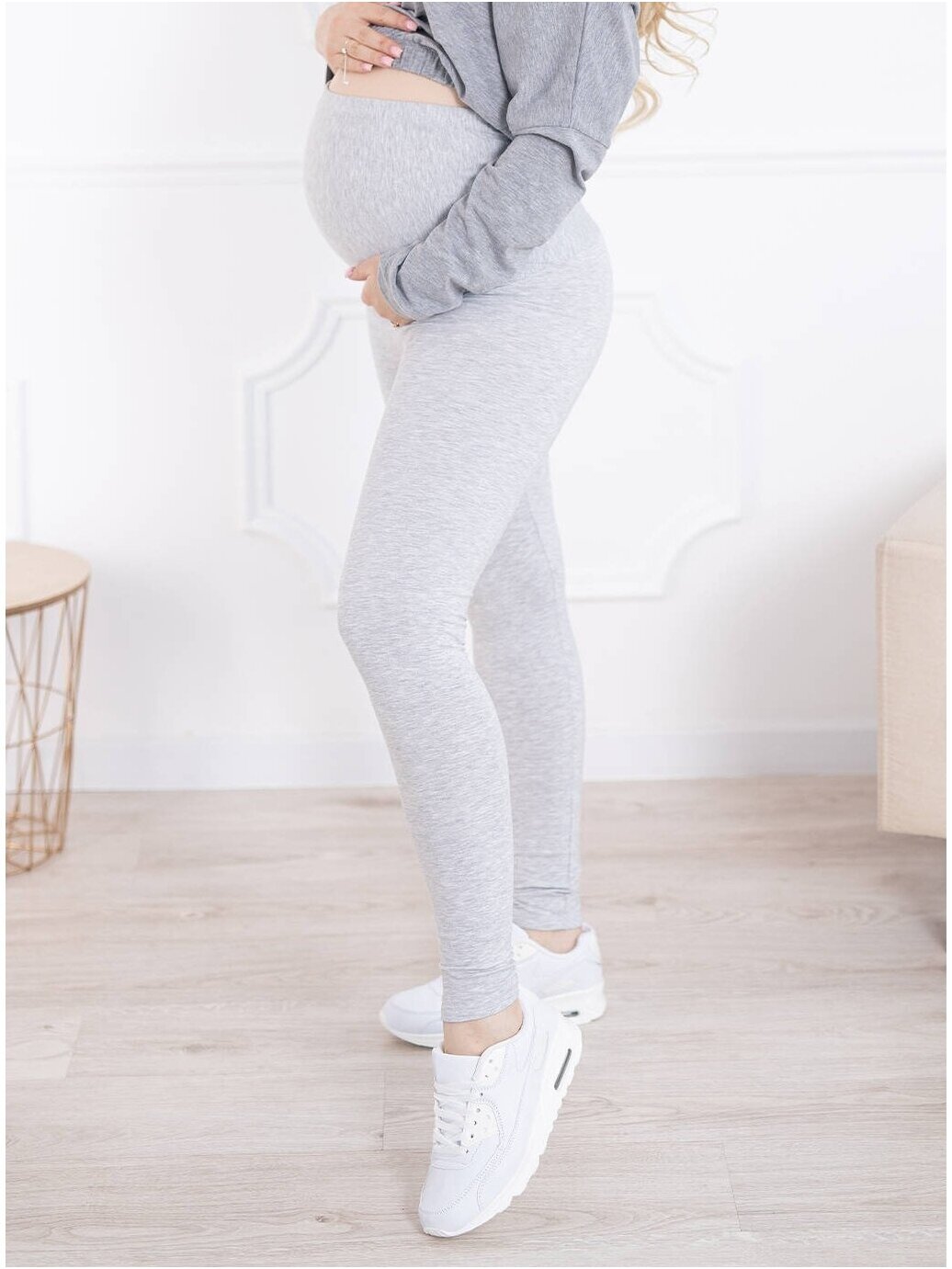 Maternity leggings, Classic, ForMommy grey) 7 Maternity leggings, Classic, ForMommy grey) 7