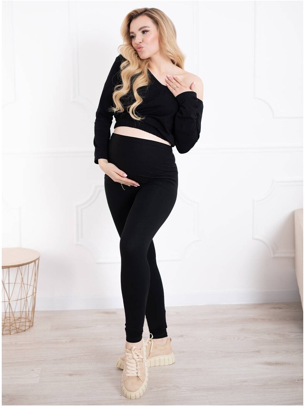 Maternity leggings, Classic, ForMommy (black) 2 Maternity leggings, Classic, ForMommy (black) 2