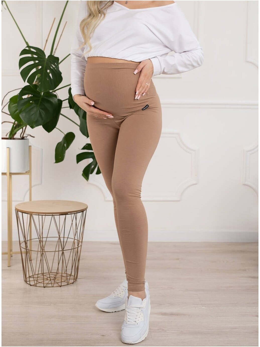 Maternity leggings, Classic, ForMommy (cappuccino) 4