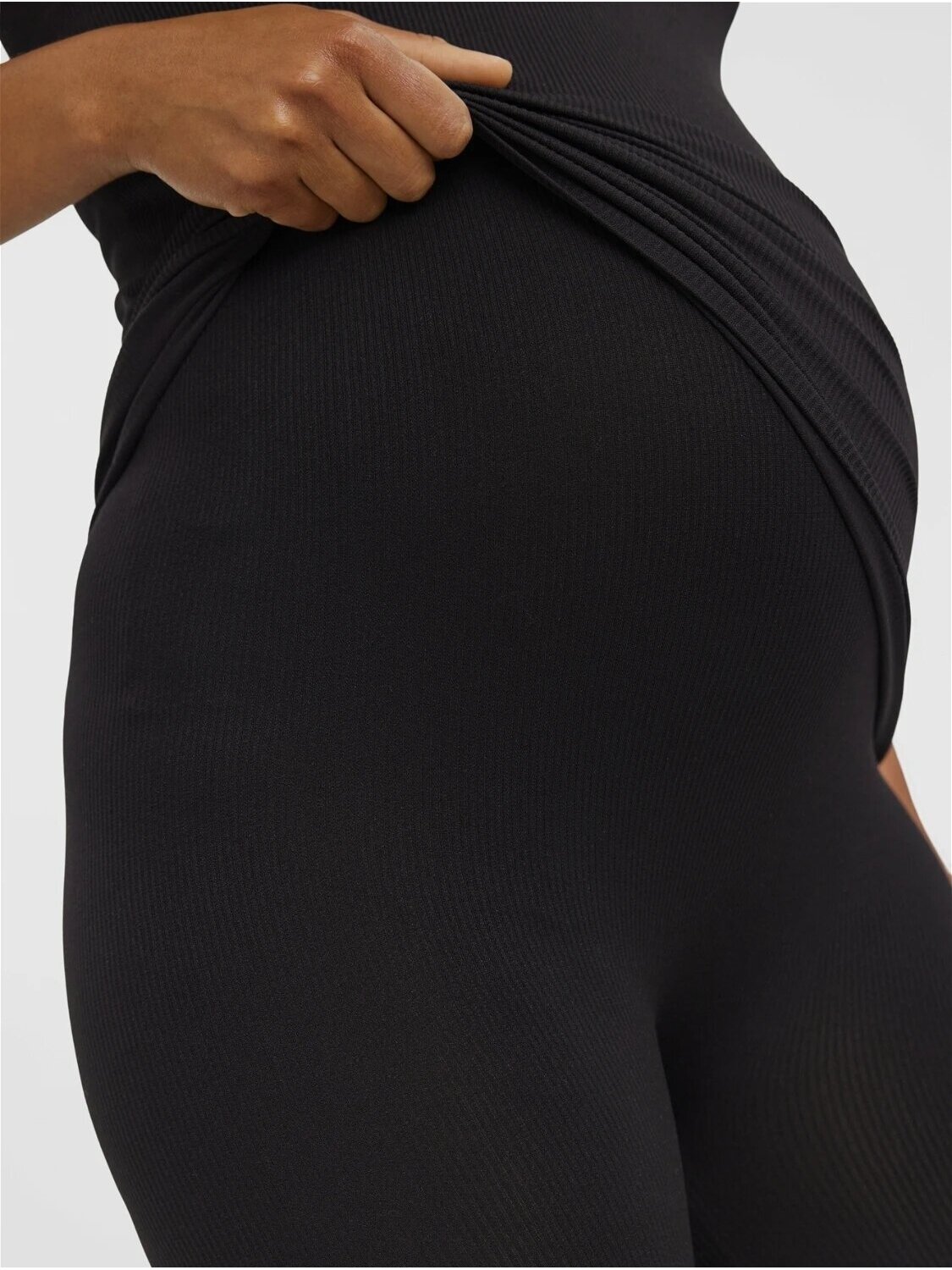 Maternity leggings, MLTIA, Mama;licious (black) 4