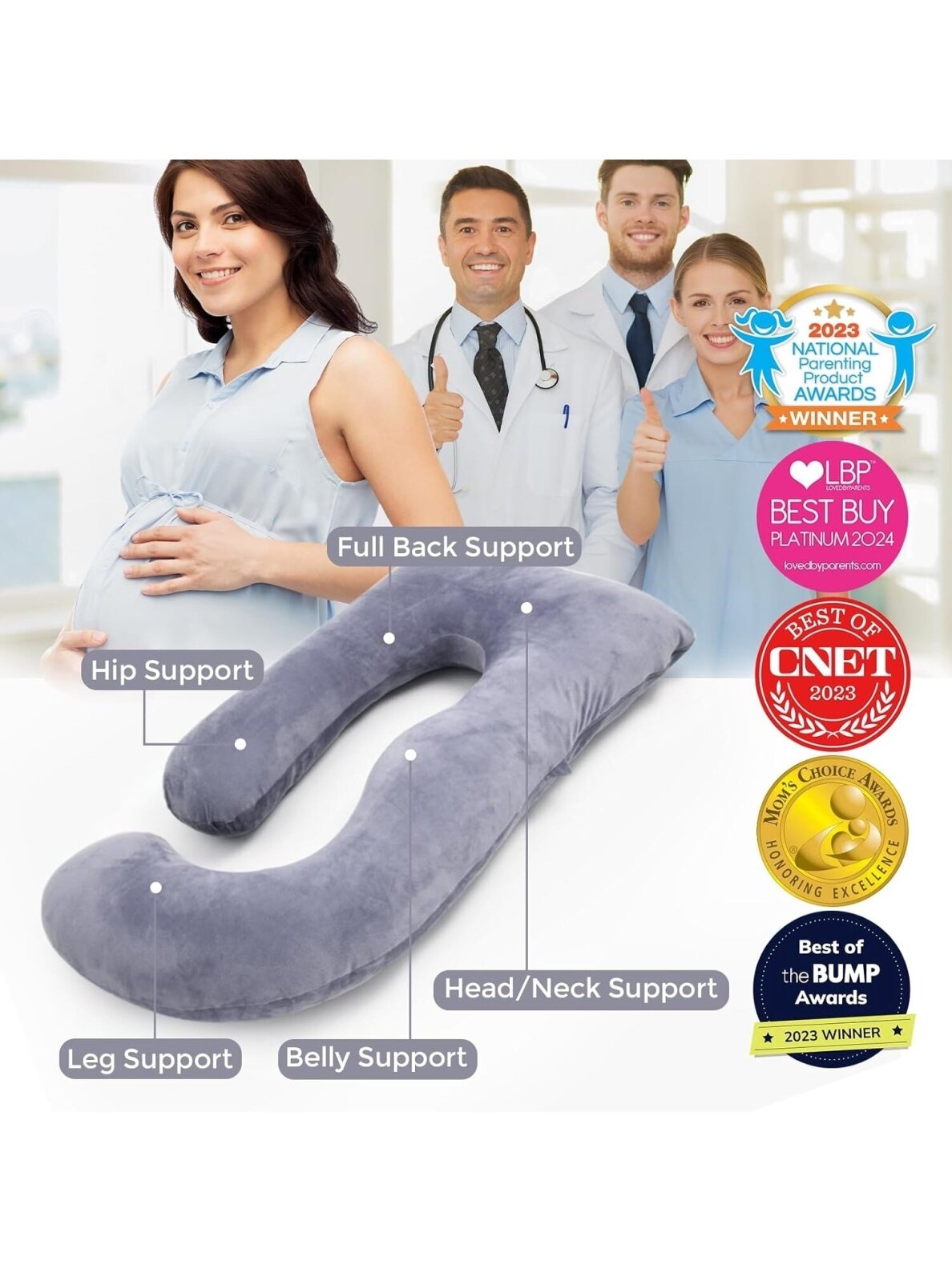 U Shaped Fabric Pregnancy Pillow, Momcozy 8 U Shaped Fabric Pregnancy Pillow, Momcozy 8