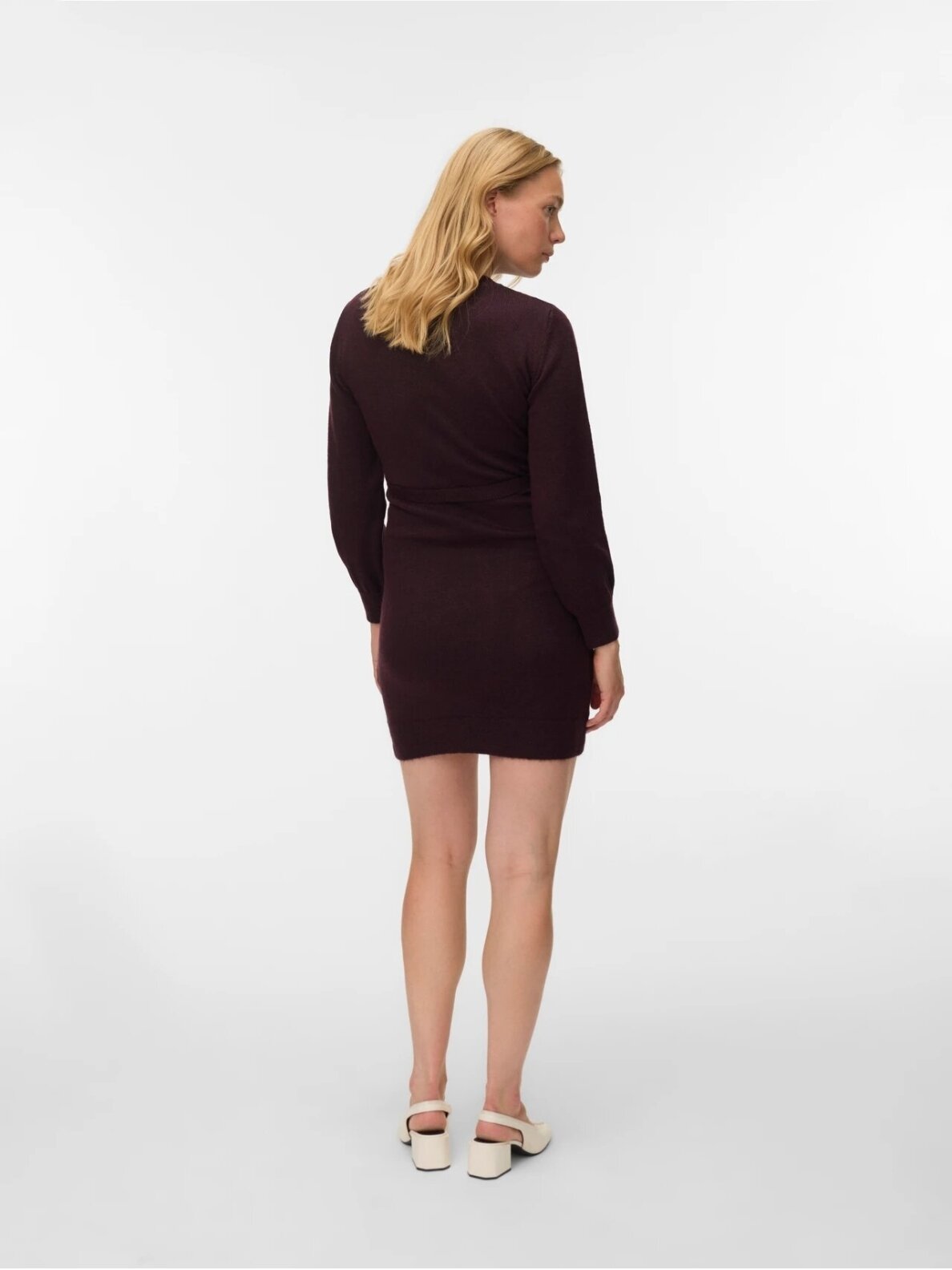 Maternity dress MLNEWANNE Mama;licious (Winetasting/melange) 2