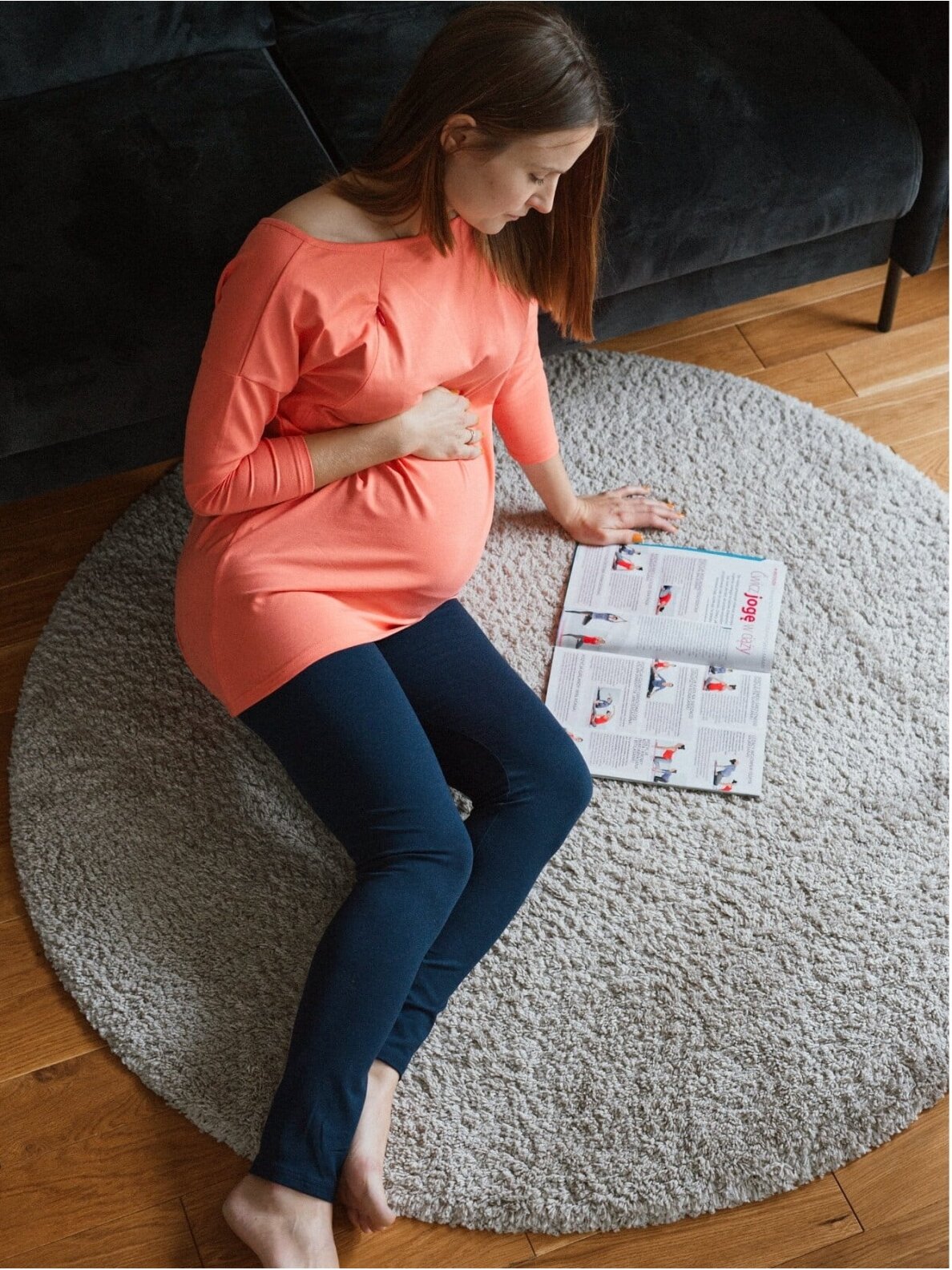 Maternity leggings blue, Milk&Love 1
