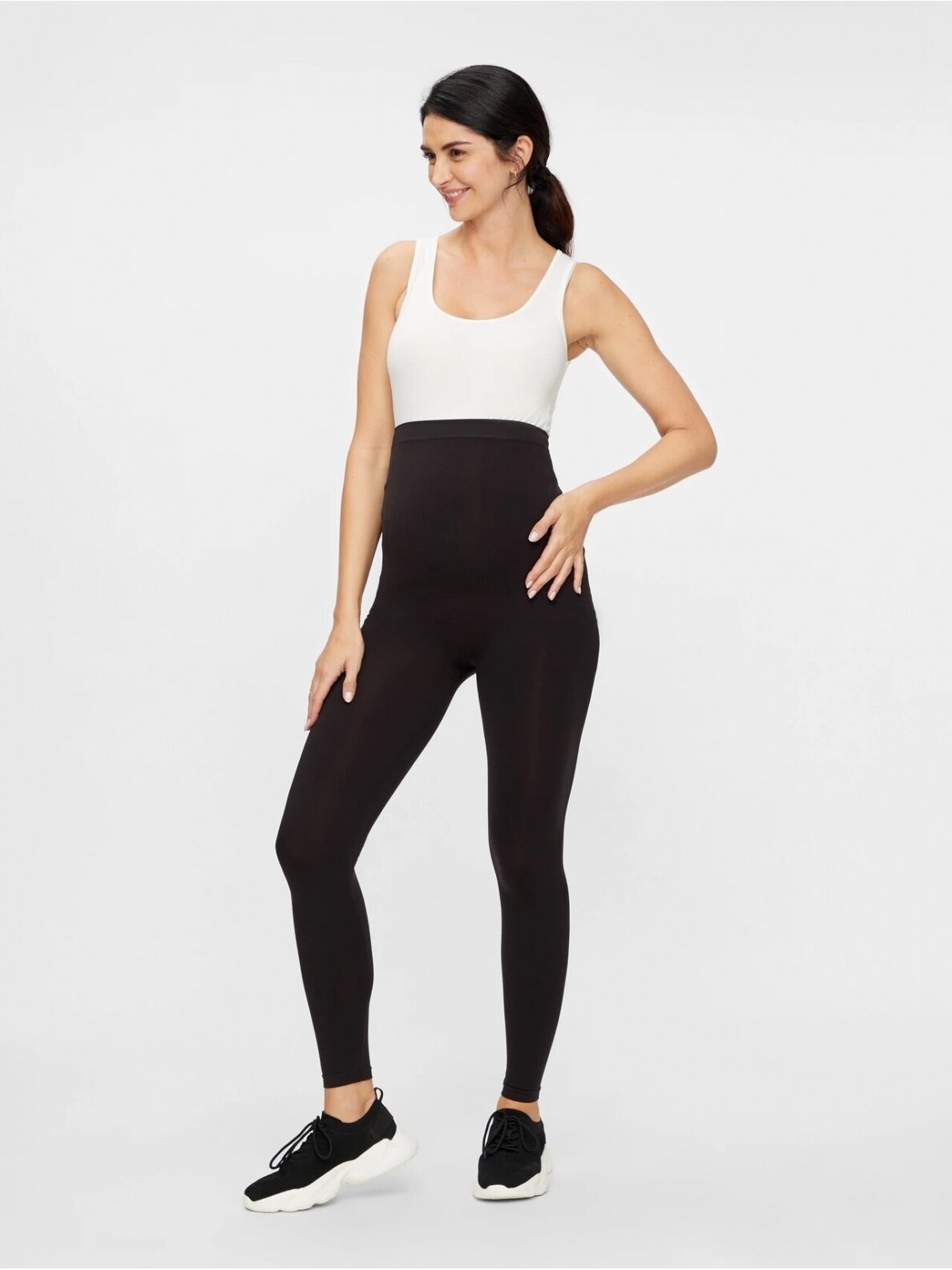 Maternity leggings, MLTIA, Mama;licious (black) 1