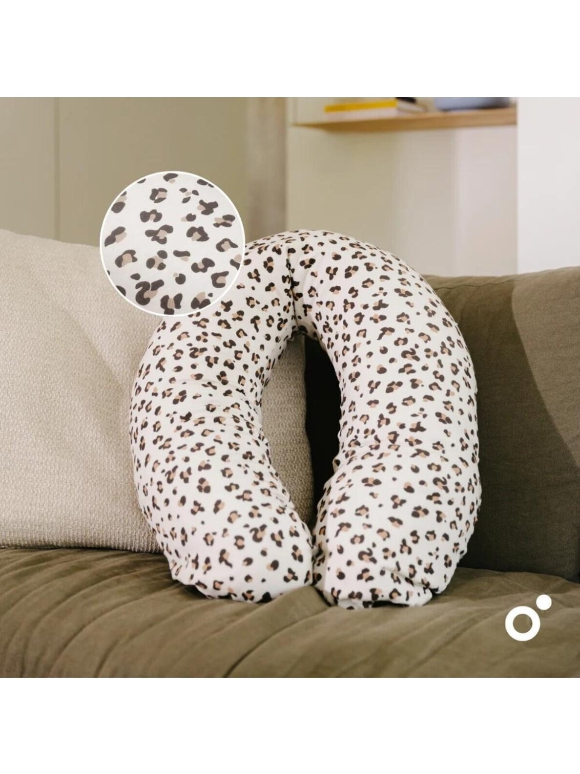 Buddy maternity and nursing pillow, doomoo (Leopard Cream) 1