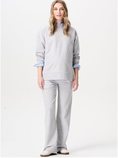 Nėščiųjų plačios kelnės Sari, Noppies (Grey melange)