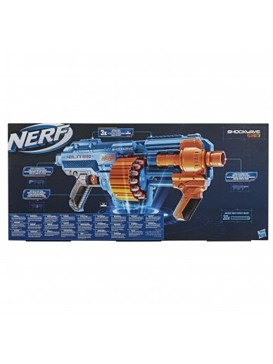 NERF žaislinis šautuvas Elite 2.0 Shockwave, E9527EU4 1