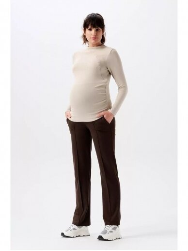 Maternity brown pants Eili Cofee Bean, Noppies 4