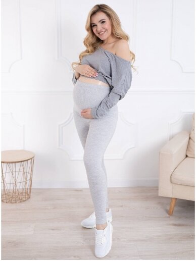 Maternity leggings, Classic, ForMommy grey) 2