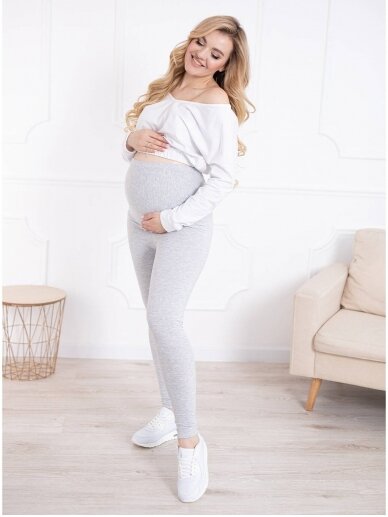 Maternity leggings, Classic, ForMommy grey) 3