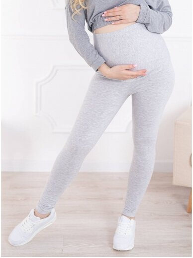 Maternity leggings, Classic, ForMommy grey) 6