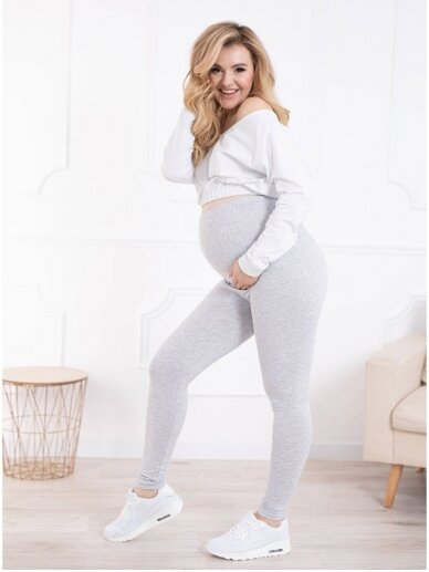 Maternity leggings, Classic, ForMommy grey) 1