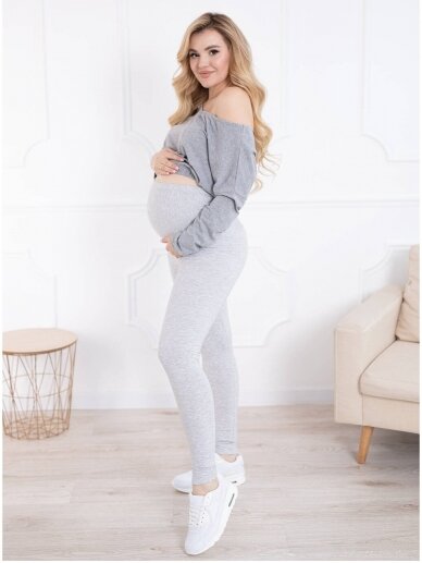 Maternity leggings, Classic, ForMommy grey) 8