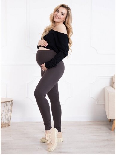 Maternity leggings, Classic, ForMommy dark brown
