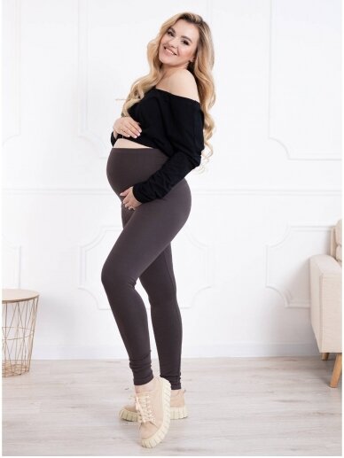 Maternity leggings, Classic, ForMommy dark brown Maternity leggings, Classic, ForMommy dark brown