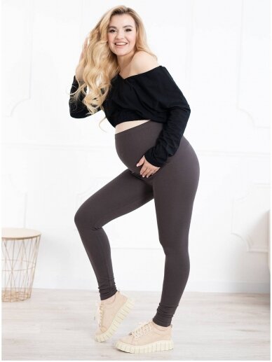 Maternity leggings, Classic, ForMommy dark brown 3 Maternity leggings, Classic, ForMommy dark brown 3