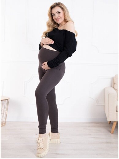 Maternity leggings, Classic, ForMommy dark brown 4 Maternity leggings, Classic, ForMommy dark brown 4