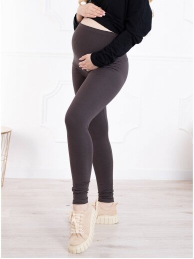 Maternity leggings, Classic, ForMommy dark brown 6