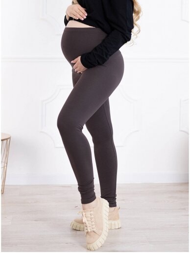 Maternity leggings, Classic, ForMommy dark brown 7 Maternity leggings, Classic, ForMommy dark brown 7