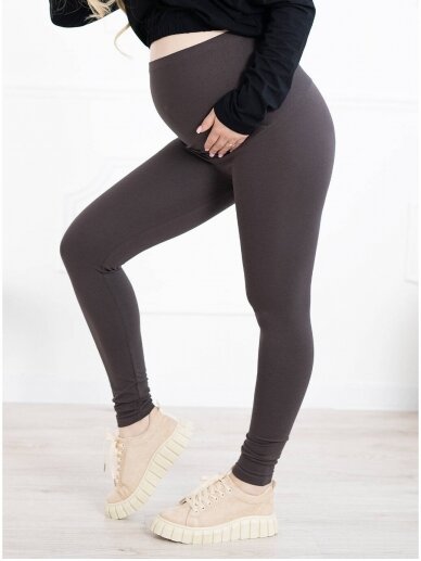 Maternity leggings, Classic, ForMommy dark brown 8