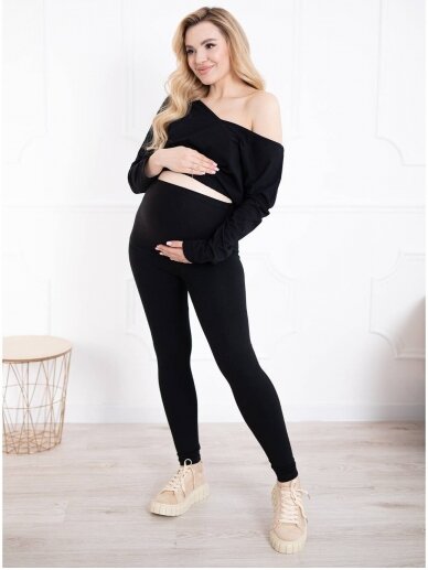 Maternity leggings, Classic, ForMommy (black) 1