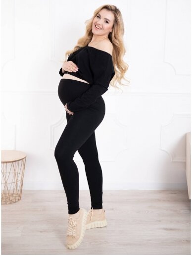 Maternity leggings, Classic, ForMommy (black) 7