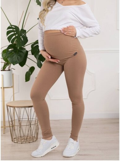 Maternity leggings, Classic, ForMommy (cappuccino) 3