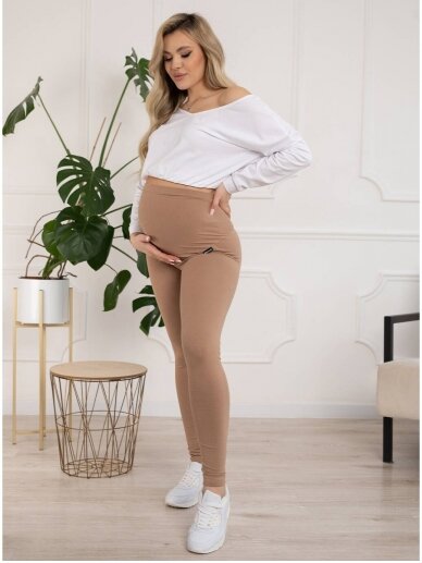 Maternity leggings, Classic, ForMommy (cappuccino) 1