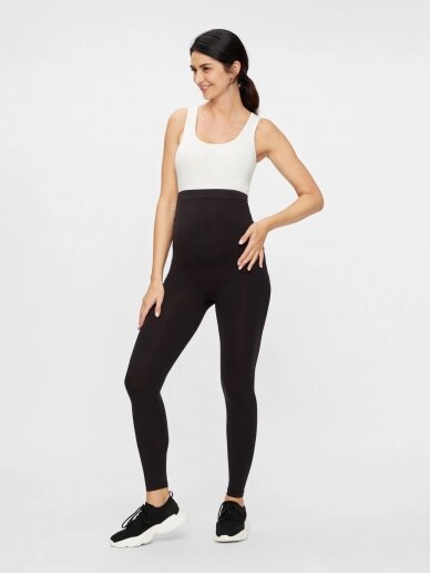 Maternity leggings, MLTIA, Mama;licious (black) 1