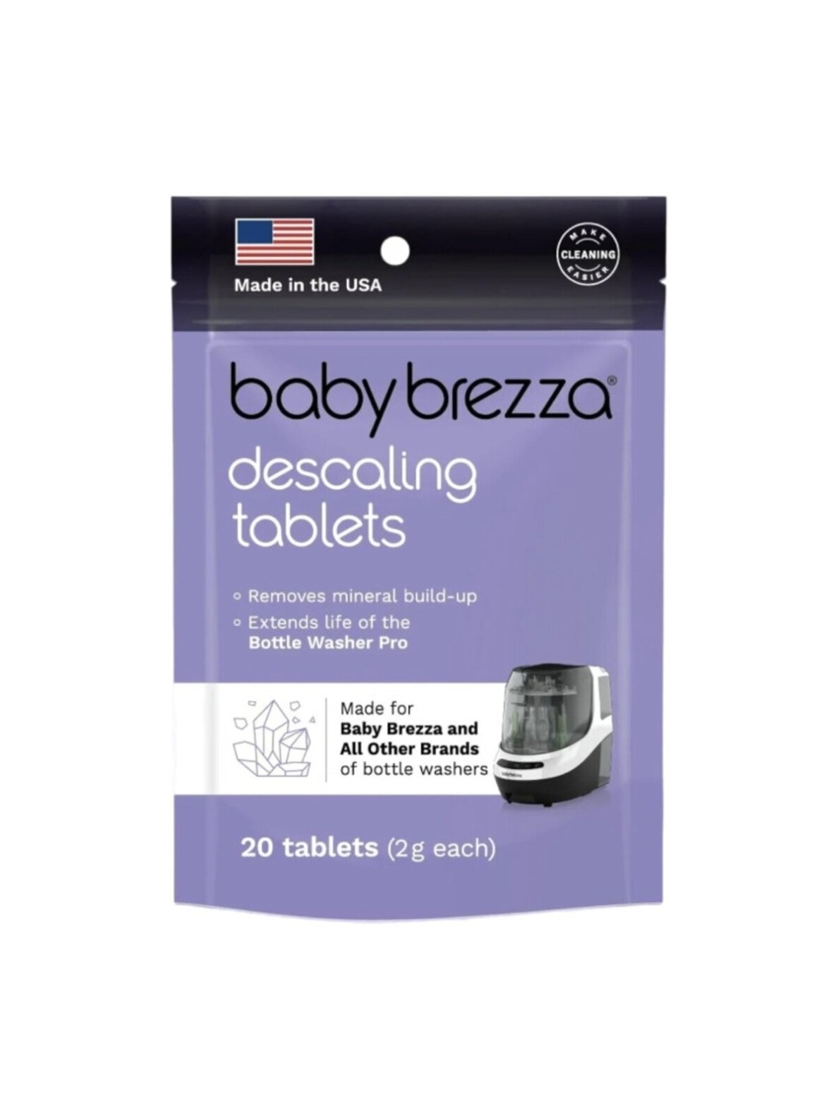 Descaling Tablets for Bottle Washer, 20 pcs, Baby Brezza Descaling Tablets for Bottle Washer, 20 pcs, Baby Brezza
