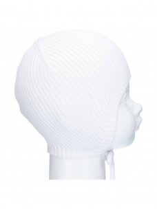 Organinės medvilnės megzta kepurė, TuTu (white)