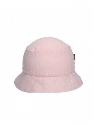 Organinės medvilnės kepurė, Panama, TuTu (light pink/white)