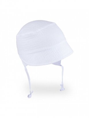 Organinės medvilnės kepurė, TuTu (balta)