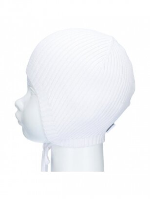 Organinės medvilnės megzta kepurė, TuTu (white)