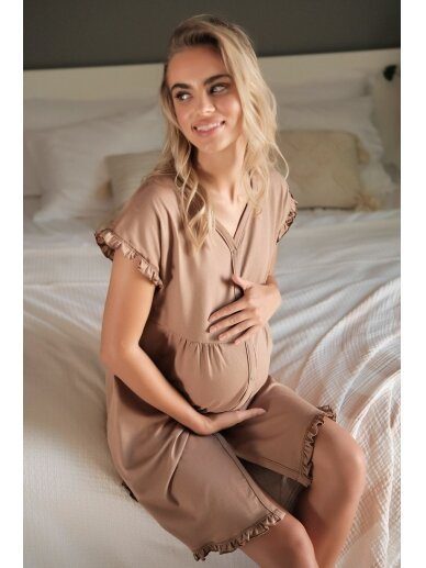 Organic cotton nightdress by DN (wood) 6 Organic cotton nightdress by DN (wood) 6