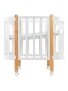 Oval convertible baby crib NIKA 5in1, Ingvart (White/Natural)