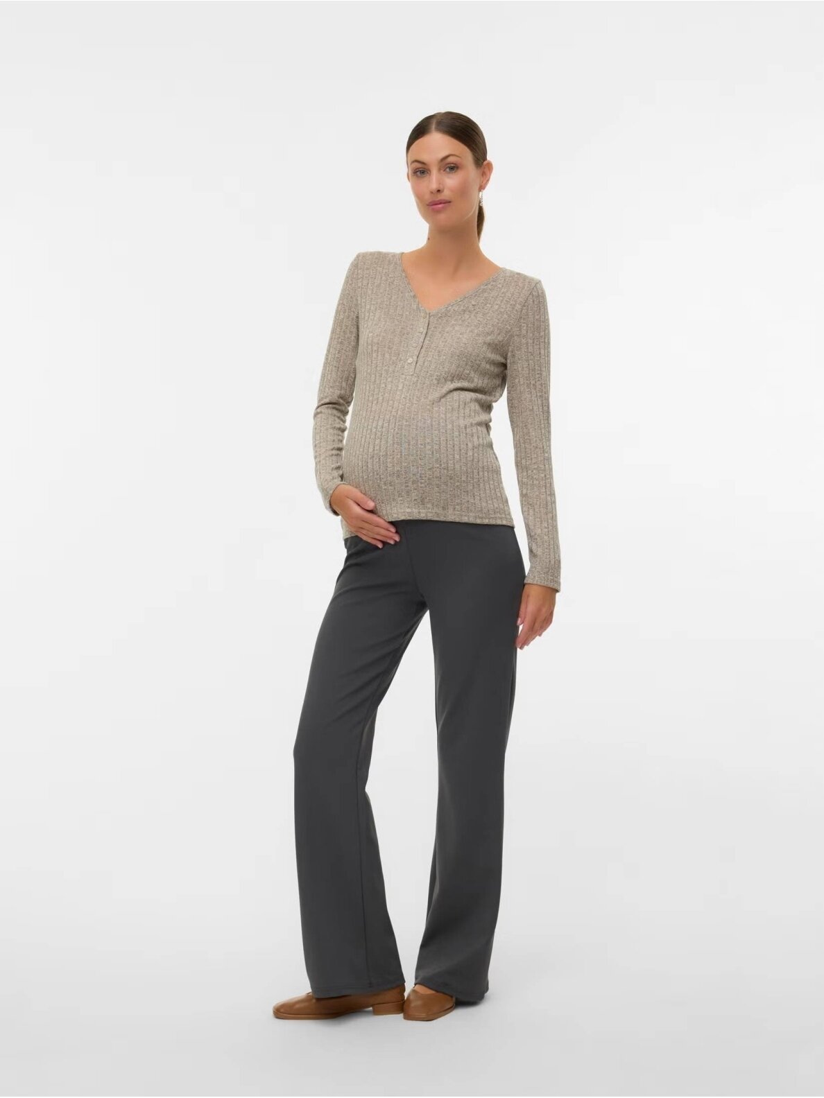 MLPAMMIE Maternity and Nursing Blouse, Mama.licious (Beige) 5 MLPAMMIE Maternity and Nursing Blouse, Mama.licious (Beige) 5