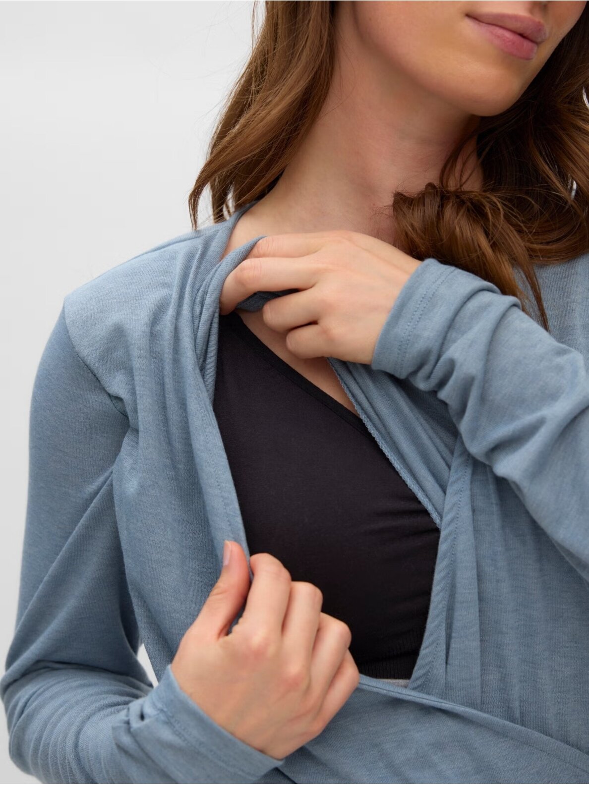 Maternity top MLANABELLA, Mamalicious blue 1