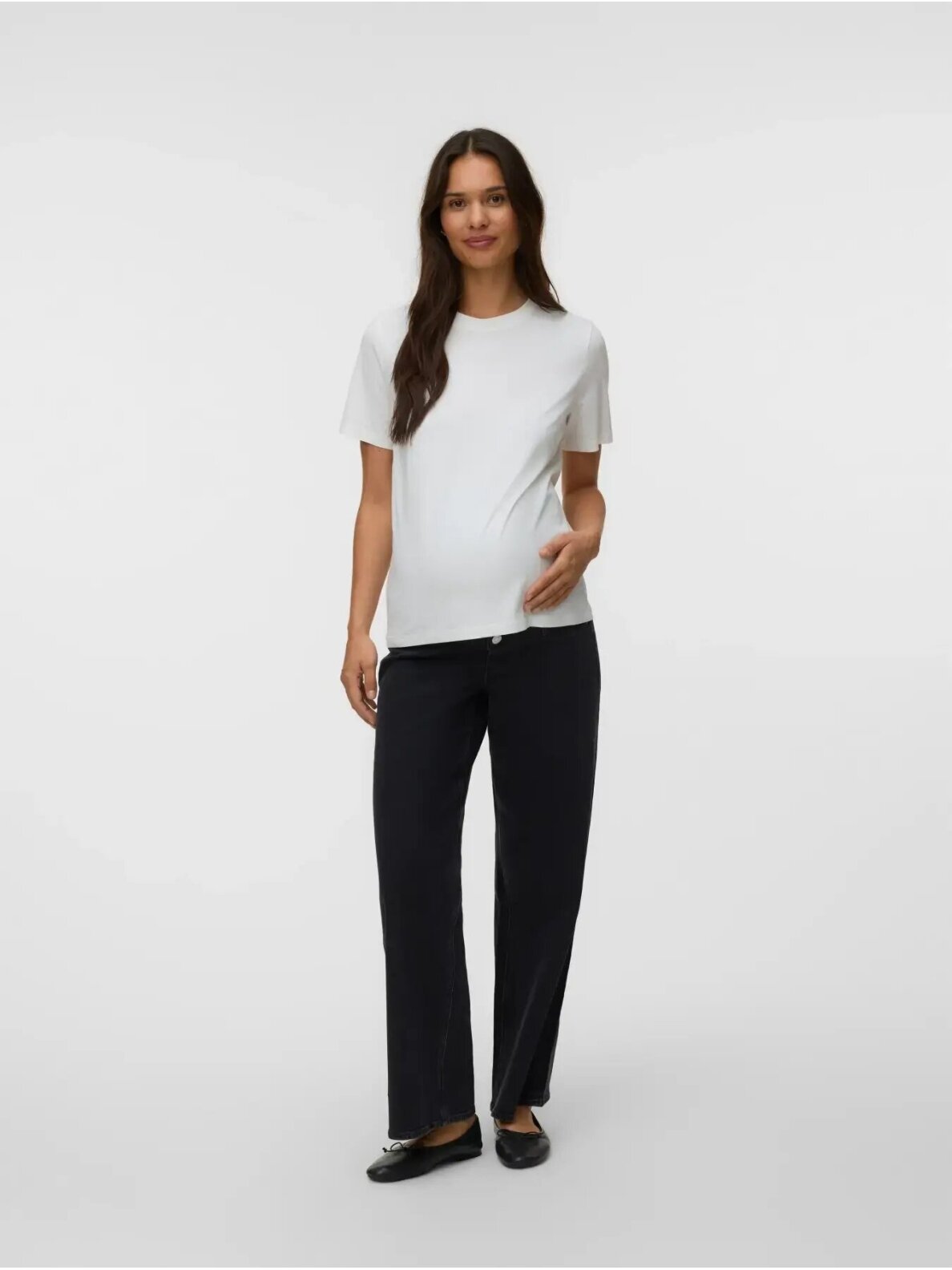 Short-sleeved blouse, 2 pcs. Vero moda (white/black) 1 Short-sleeved blouse, 2 pcs. Vero moda (white/black) 1