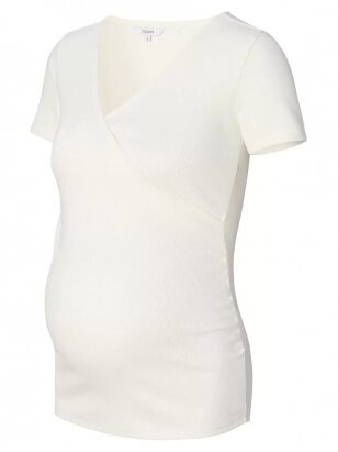 Maternity T-Shirt, Mlnadine, Sanson-Cream