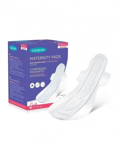Paketai po gimdymo, Extra Absorbent, L dydis, Lansinoh (0-2 sav. po gimdymo) Paketai po gimdymo, Extra Absorbent, L dydis, Lansinoh (0-2 sav. po gimdymo)
