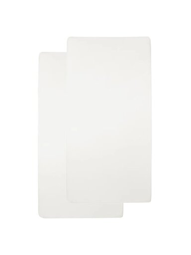 Paklodė su guma 50x90cm. 2vnt, Meyco Baby (Off white)