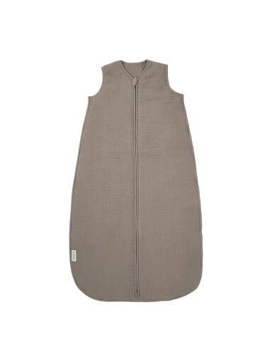 Lined muslin sleeping bag 60 cm, TOG 2.0, Meyco (Dark Taupe) Lined muslin sleeping bag 60 cm, TOG 2.0, Meyco (Dark Taupe)