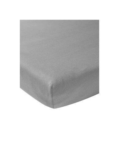 Paklodė su guma 50x90cm. 2vnt, Meyco Baby (Grey) 1