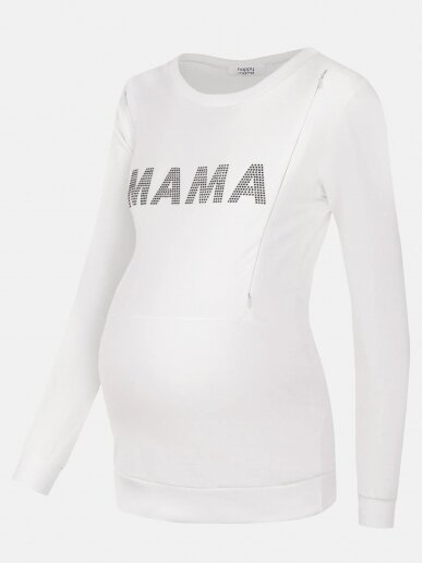 Džemperis nėščioms ir maitinančioms, MAMA, CC (ecru) 1