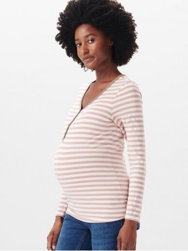 Maternity T-Shirt, Mlnadine, by Esprit (striped) 1