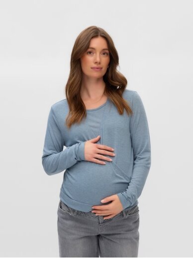 Maternity top MLANABELLA, Mamalicious blue 4 Maternity top MLANABELLA, Mamalicious blue 4