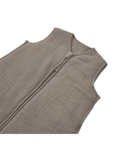 Lined muslin sleeping bag 70 cm, TOG 2.0, Meyco (Dark Taupe) 1