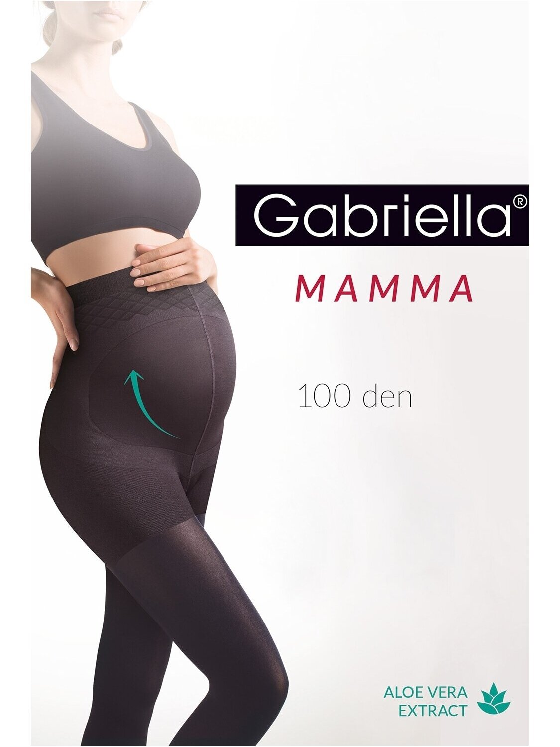 Maternity tights Mamma 100 den, Gabriella, Black 1